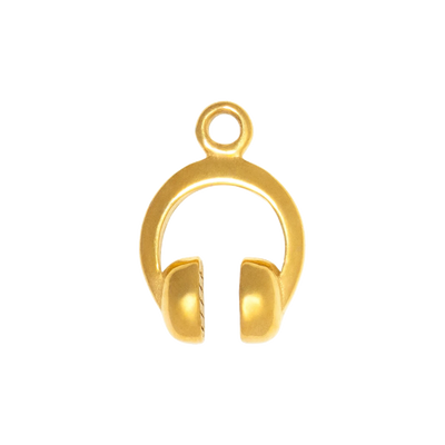 Gold Charm Headphones