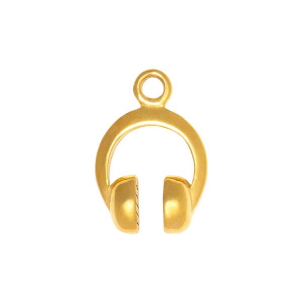 Gold Charm Headphones