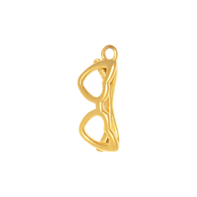 Gold Charm Cat Eye Glasses