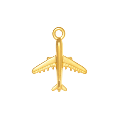 Gold Charm Airplane