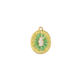 Kiwi Slice Charm - 18K Gold Plated