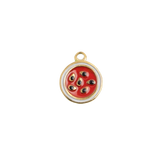 Watermelon Round Charm - 18K Gold Plated