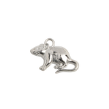 Rat Charm - Silver Plated