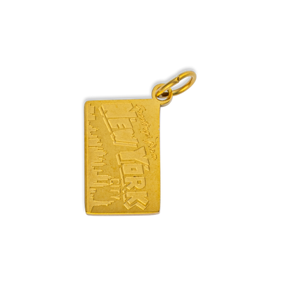 Gold NY Postcard