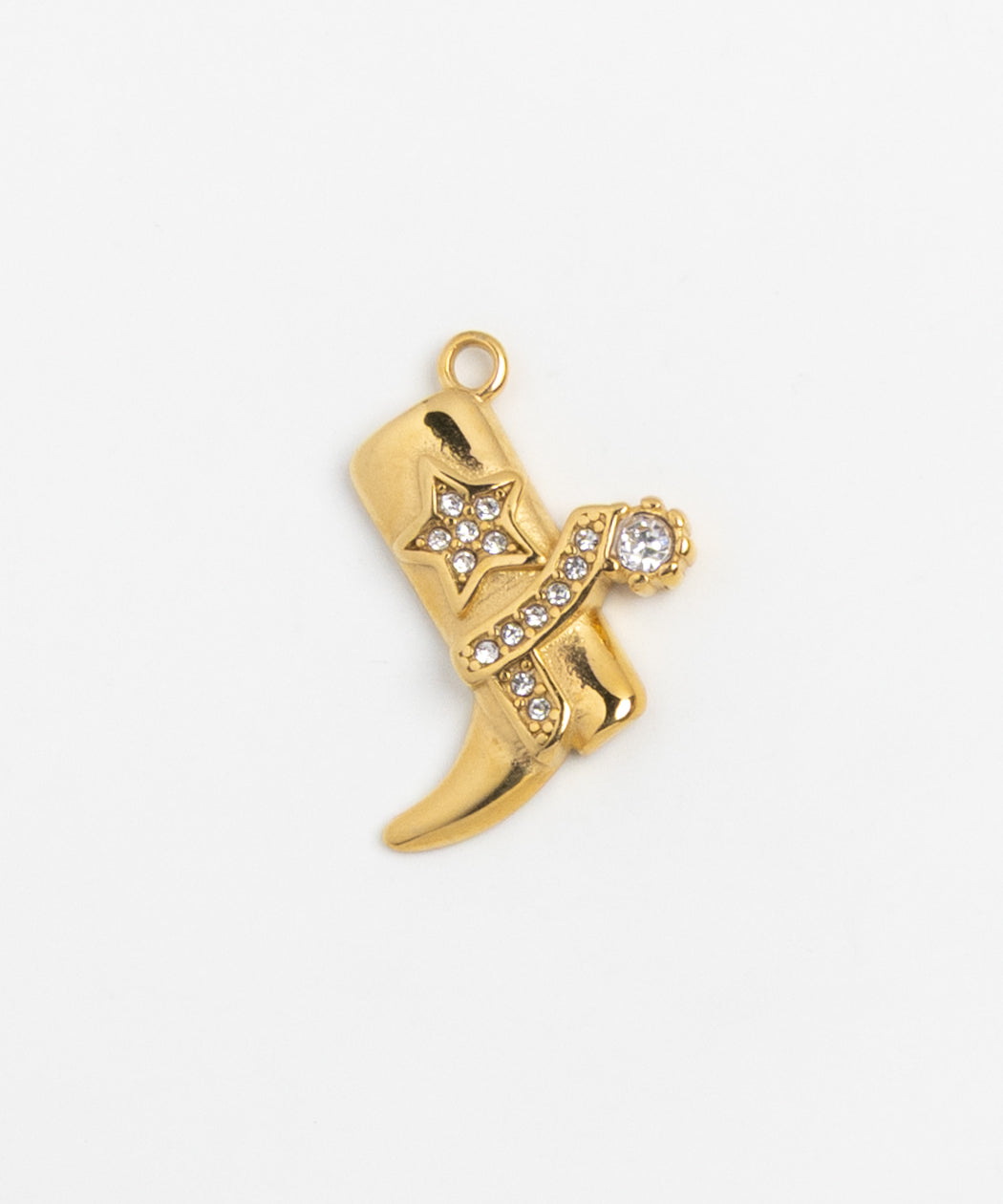 Gold Charm Crystal Star Boot