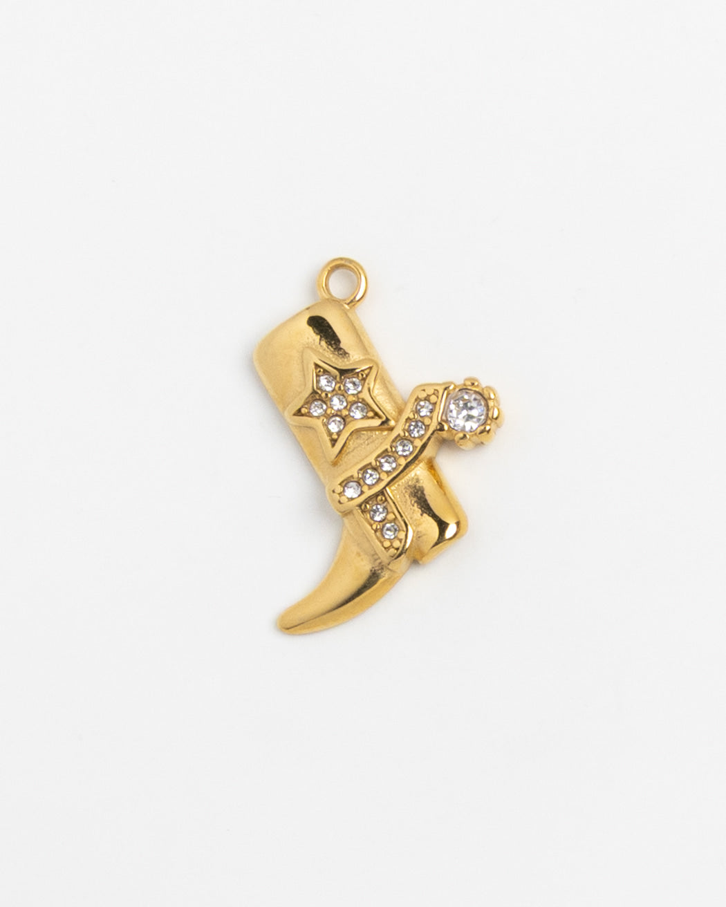 Gold Charm Crystal Star Boot