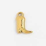 Gold Charm Cowboy Boot III