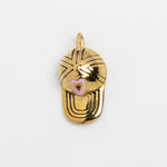Gold Charm Beanie Heart