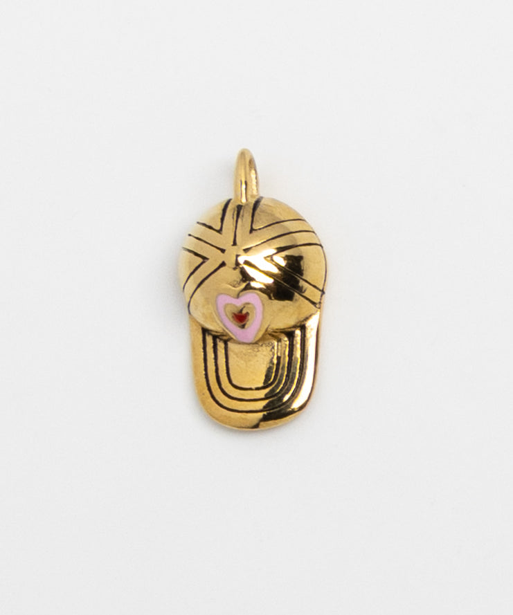 Gold Charm Beanie Heart