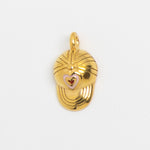Gold Charm Heart Cap