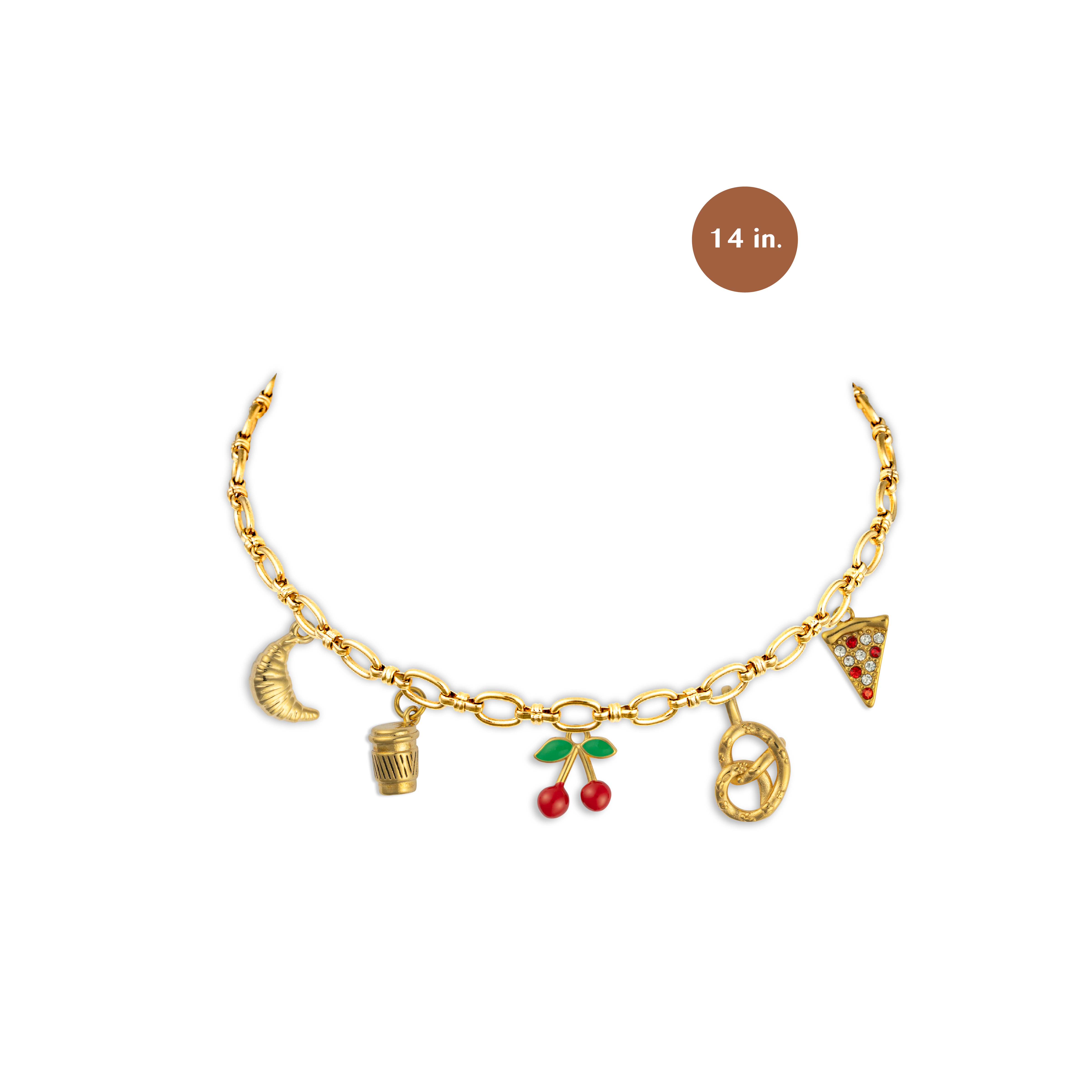 Cravings Gold Charm Necklace