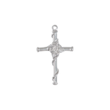 Silver Rose Cross