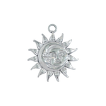 Silver Sun Moon Face