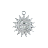 Silver Sun Moon Face