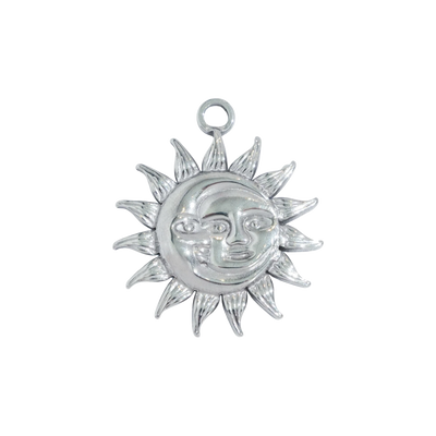 Silver Sun Moon Face