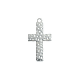 Silver Hammered Cross