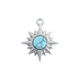 Silver Turquoise Sun