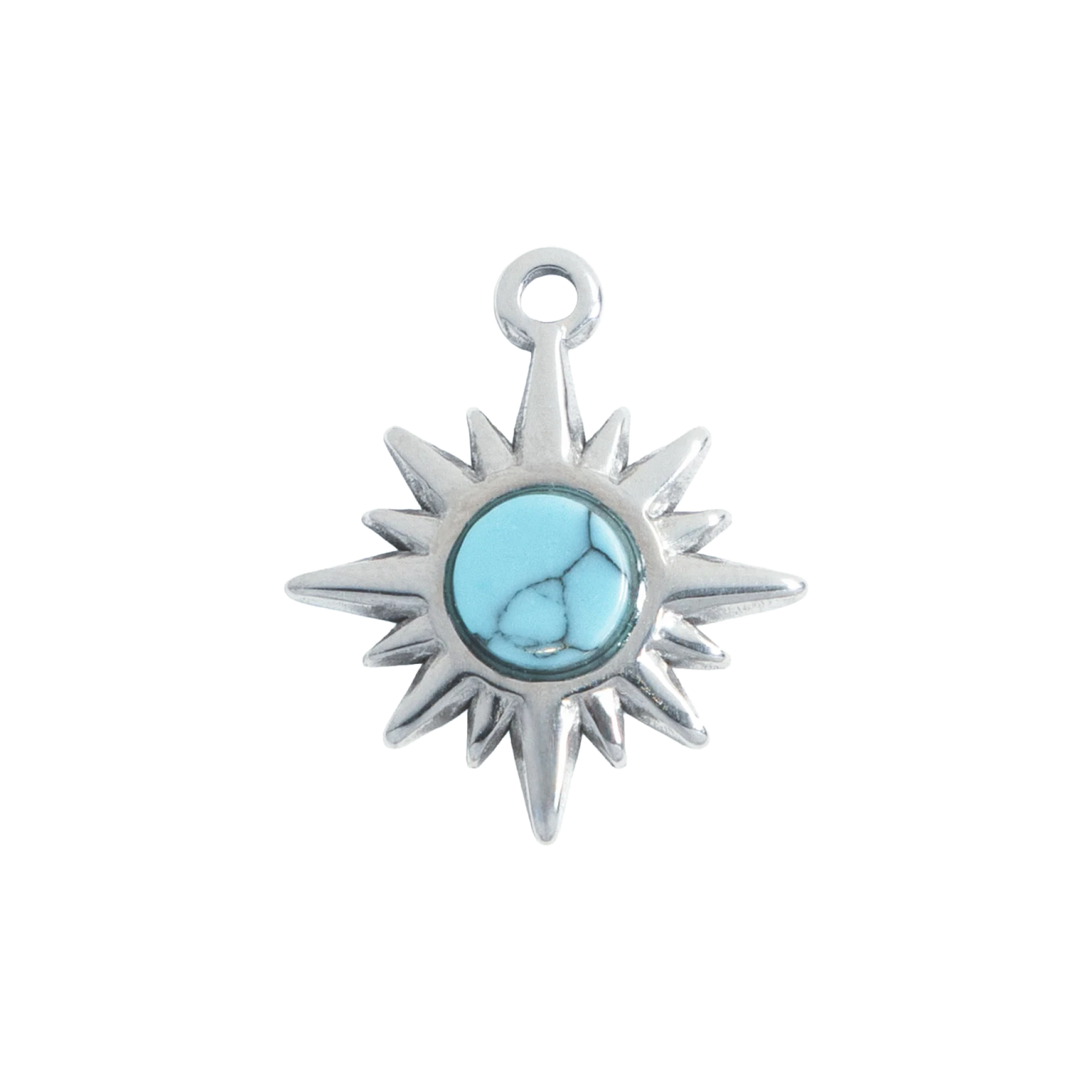 Silver Turquoise Sun