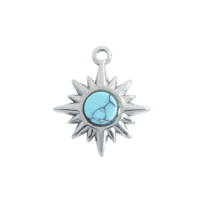 Silver Turquoise Sun