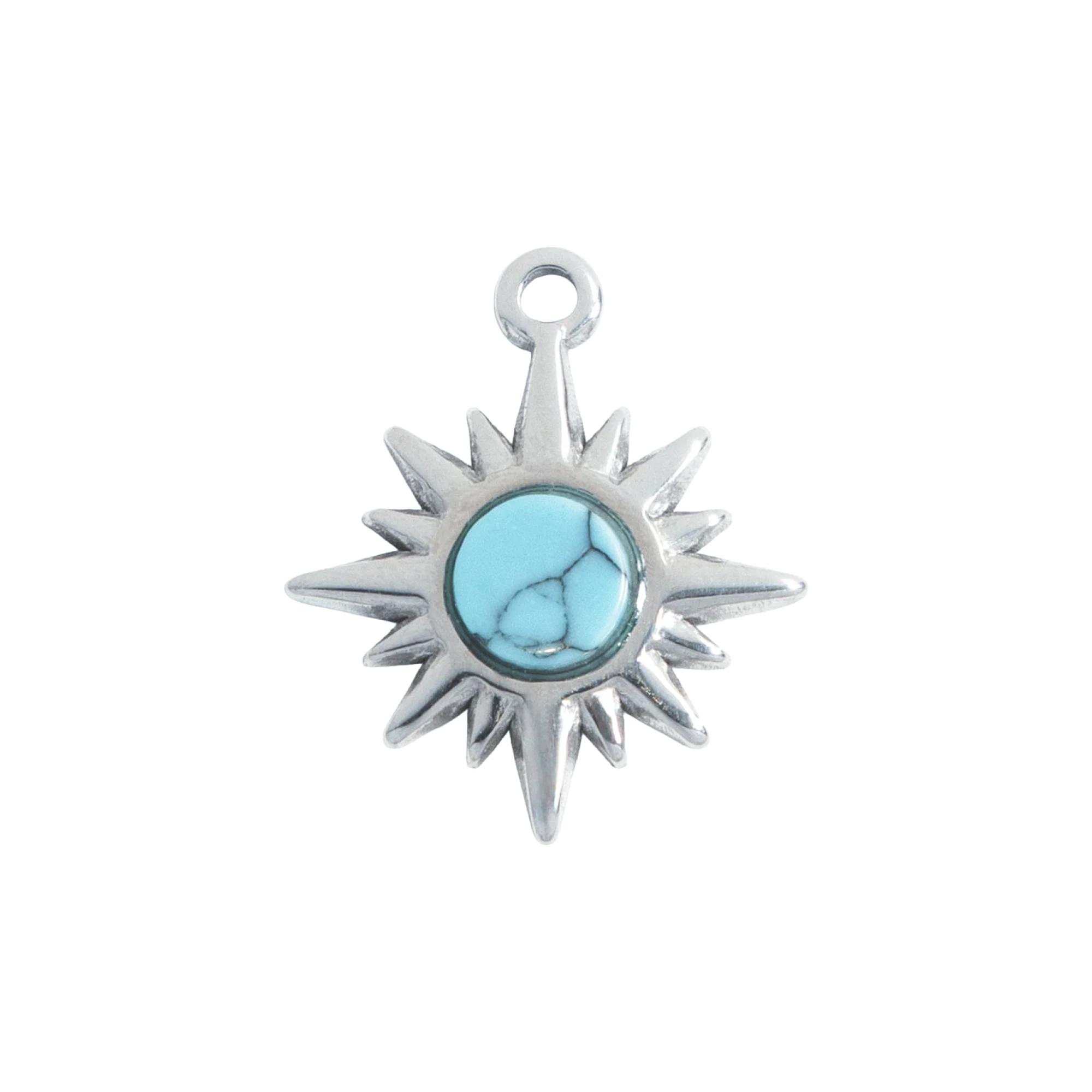 Silver Turquoise Sun