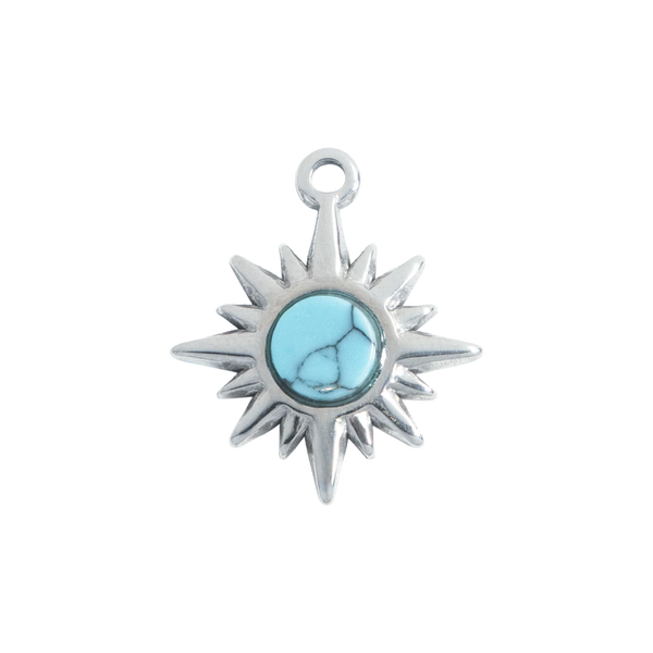 Silver Turquoise Sun