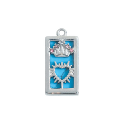 Silver Crown Heart