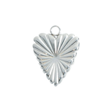 Silver Fan Heart