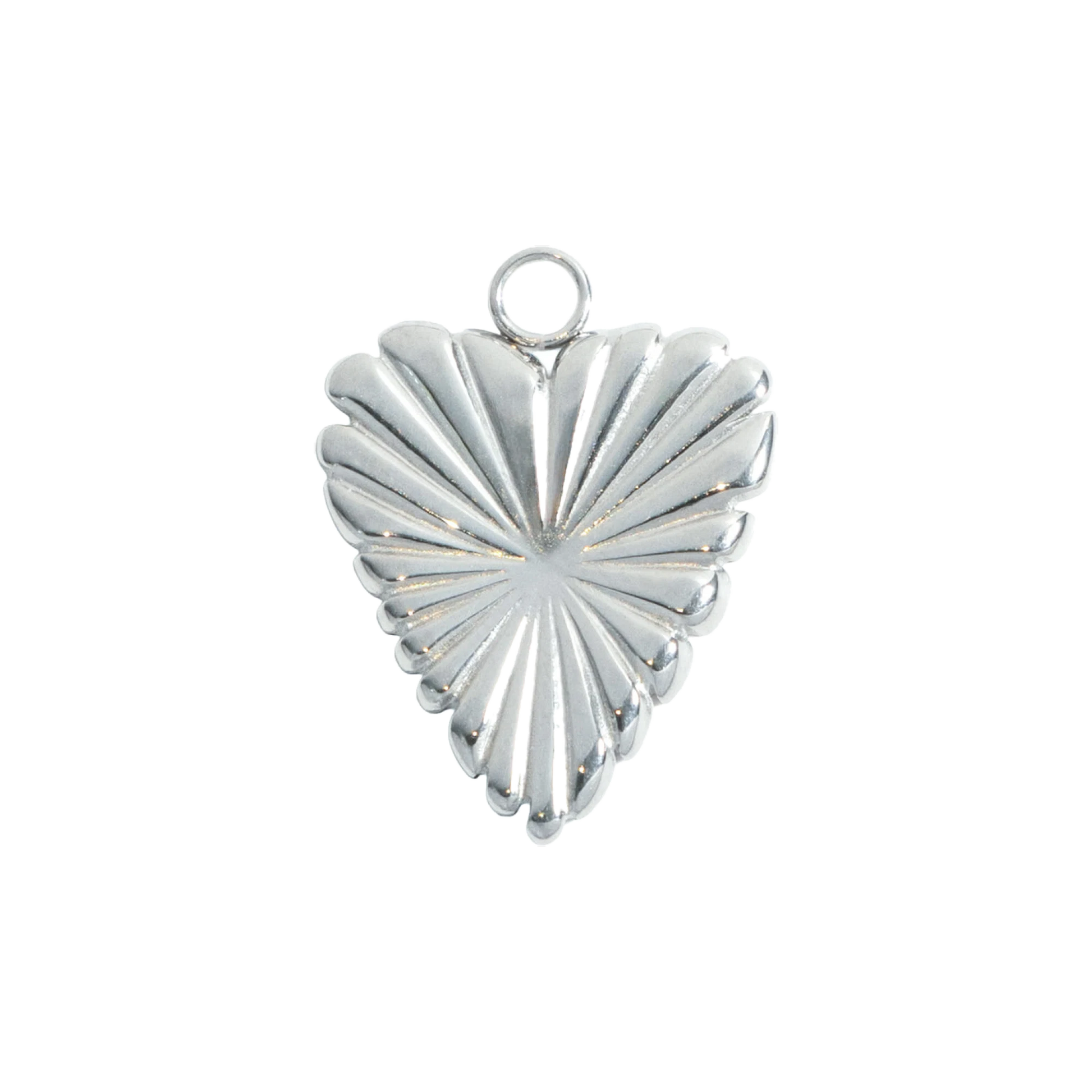 Silver Fan Heart
