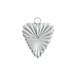 Silver Fan Heart