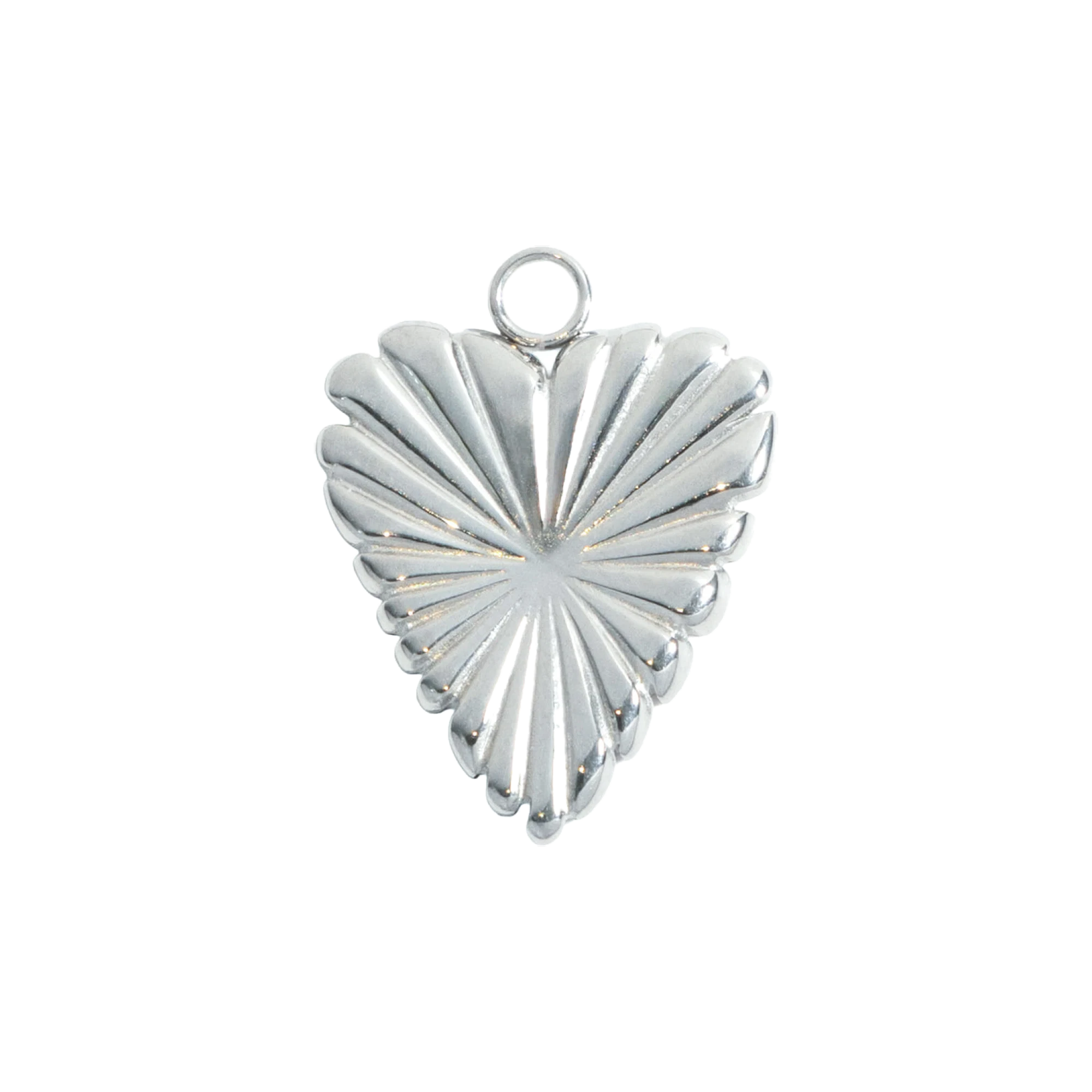 Silver Fan Heart