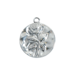 Silver Rose Medallion