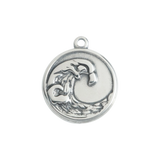 Silver Wave Medallion