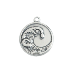 Silver Wave Medallion