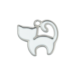 Silver Cat Charm