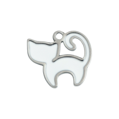 Silver Cat Charm