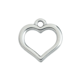 Silver Open Heart