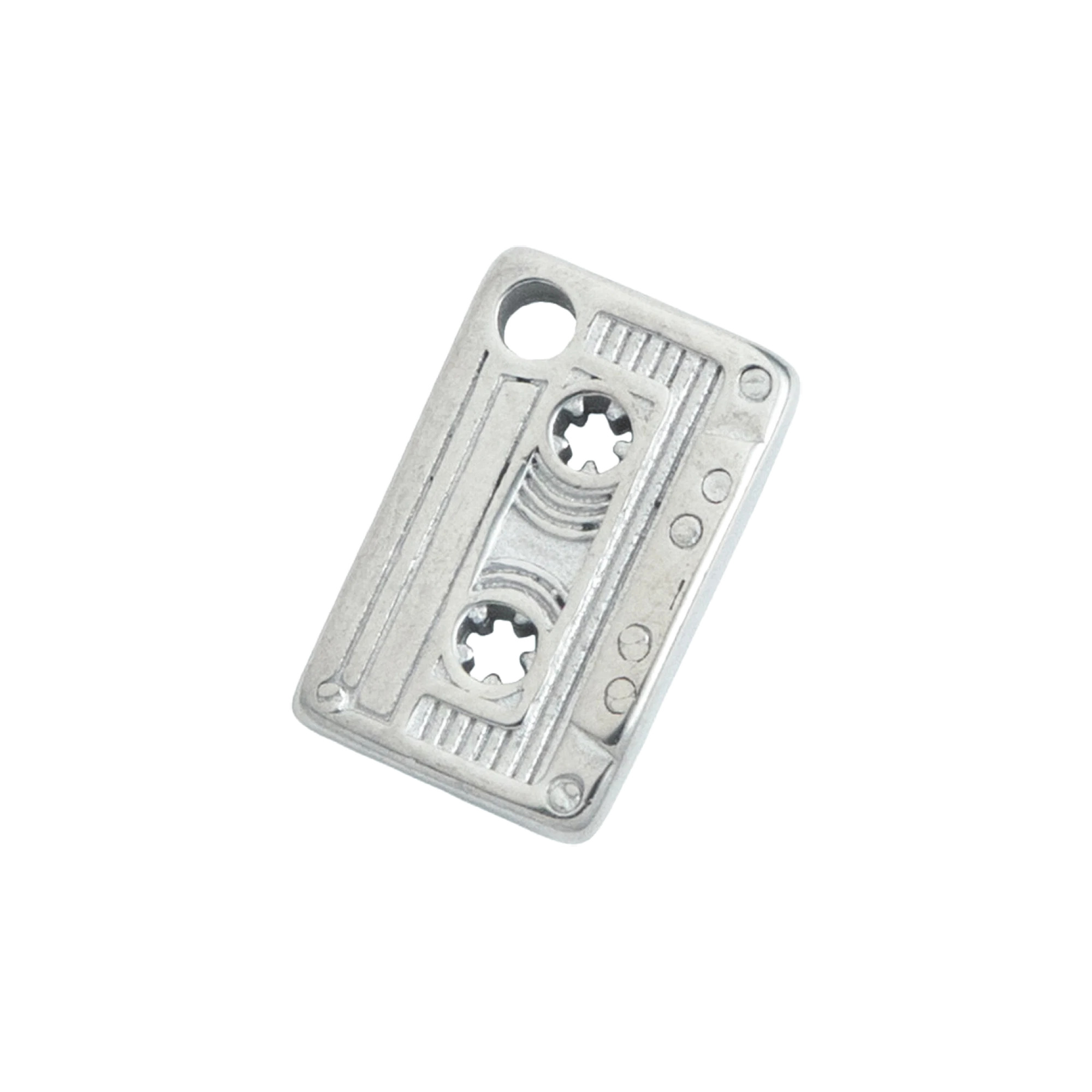 Silver Cassette Tape