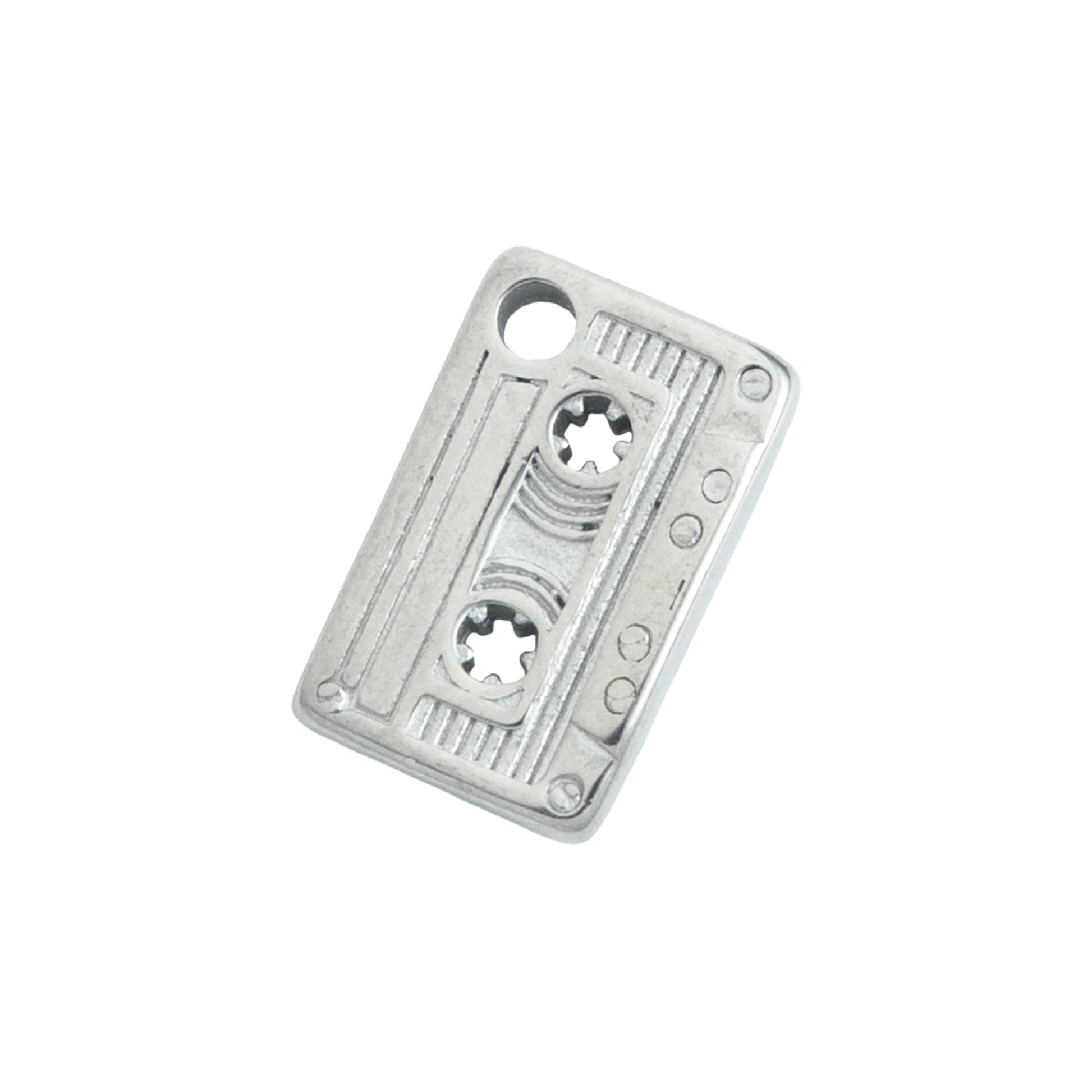 Silver Cassette Tape