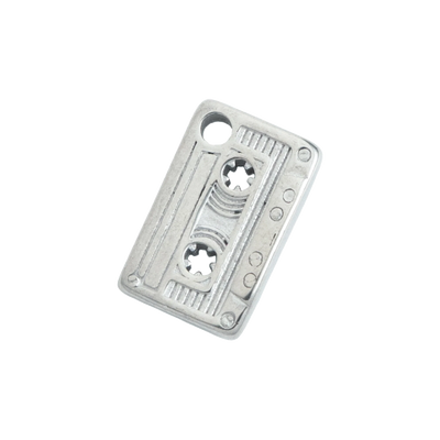 Silver Cassette Tape