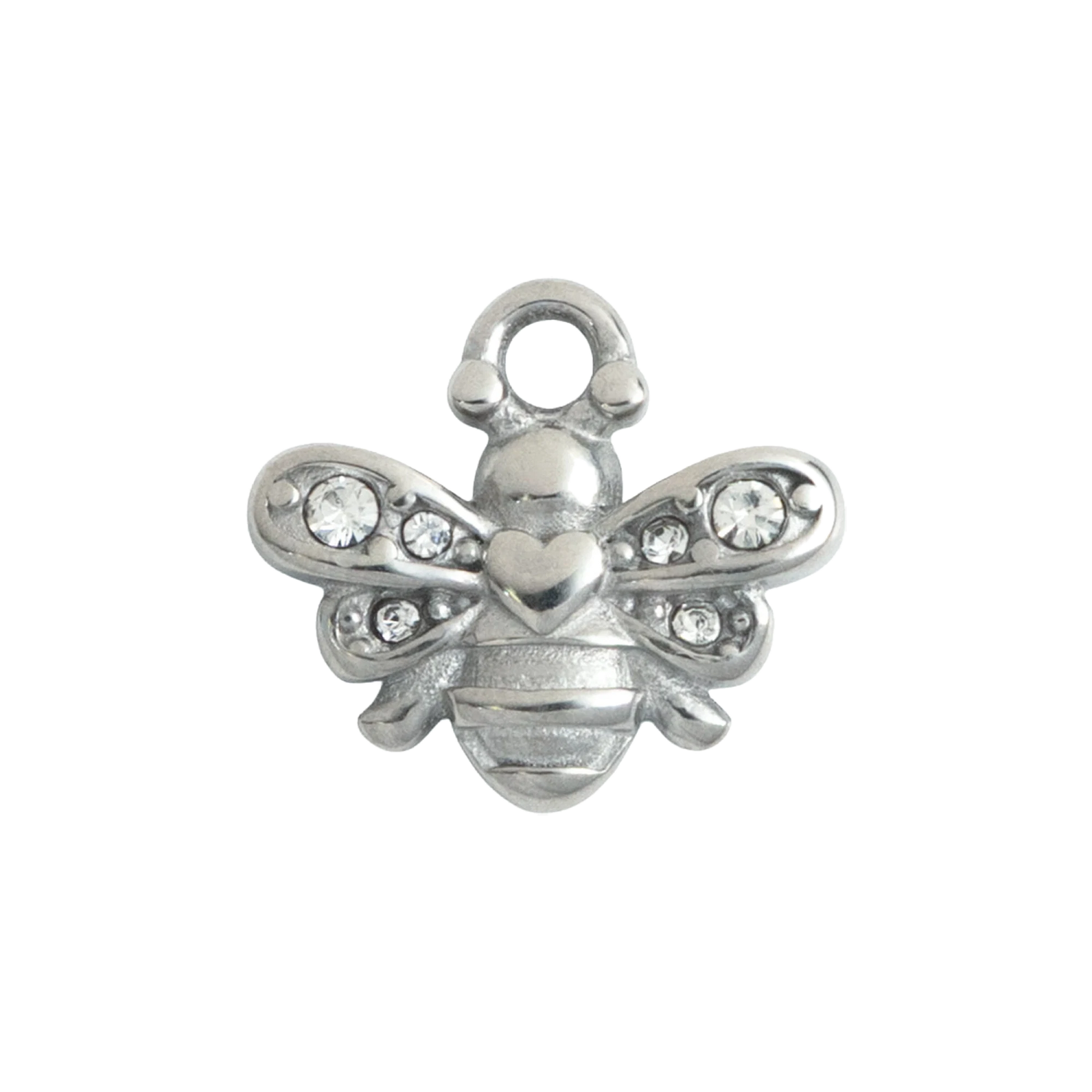 Silver Crystal Bee
