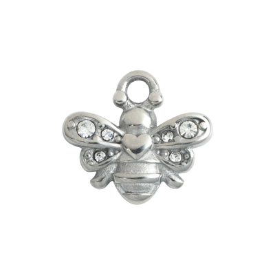 Silver Crystal Bee