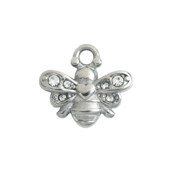 Silver Crystal Bee