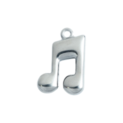 Silver Music Note
