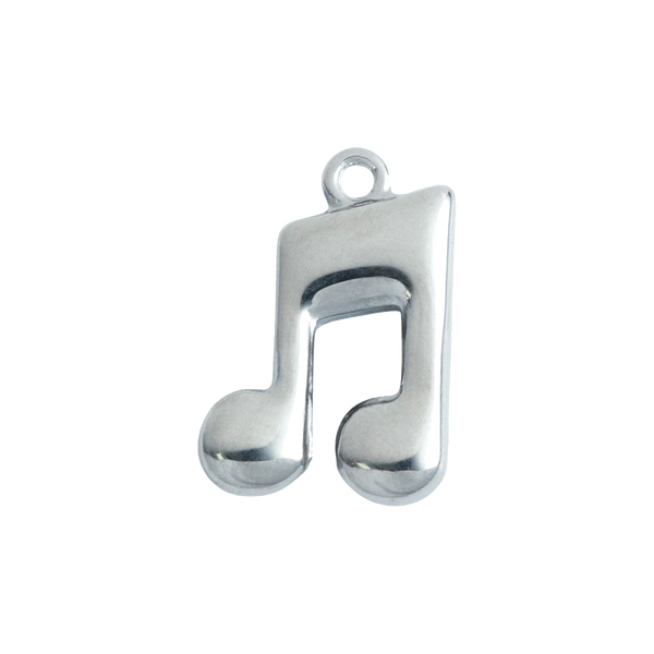 Silver Music Note