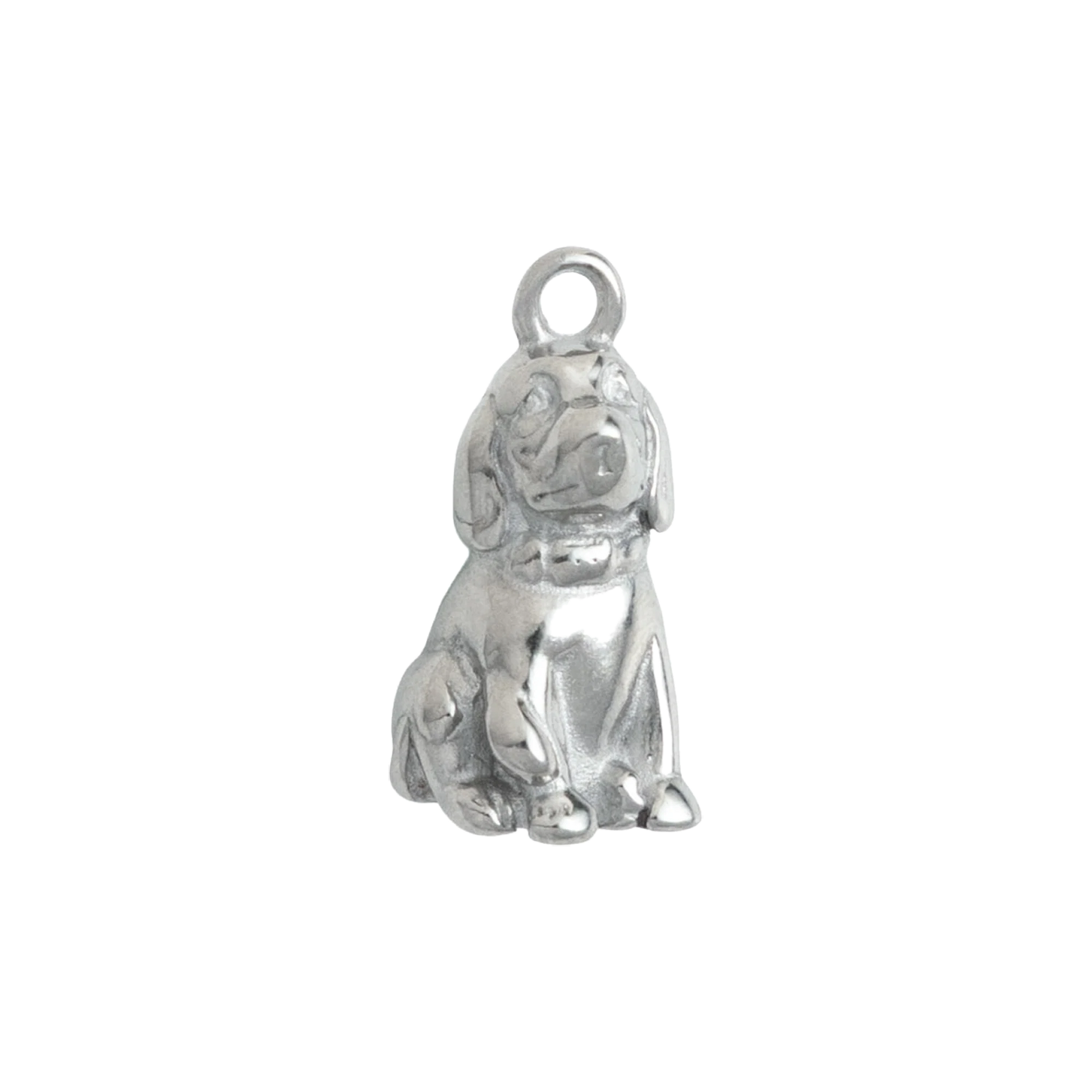 Silver Sitting Puppy