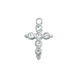 Silver Crystal Cross