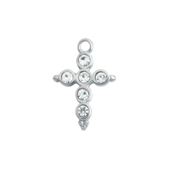 Silver Crystal Cross
