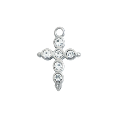 Silver Crystal Cross