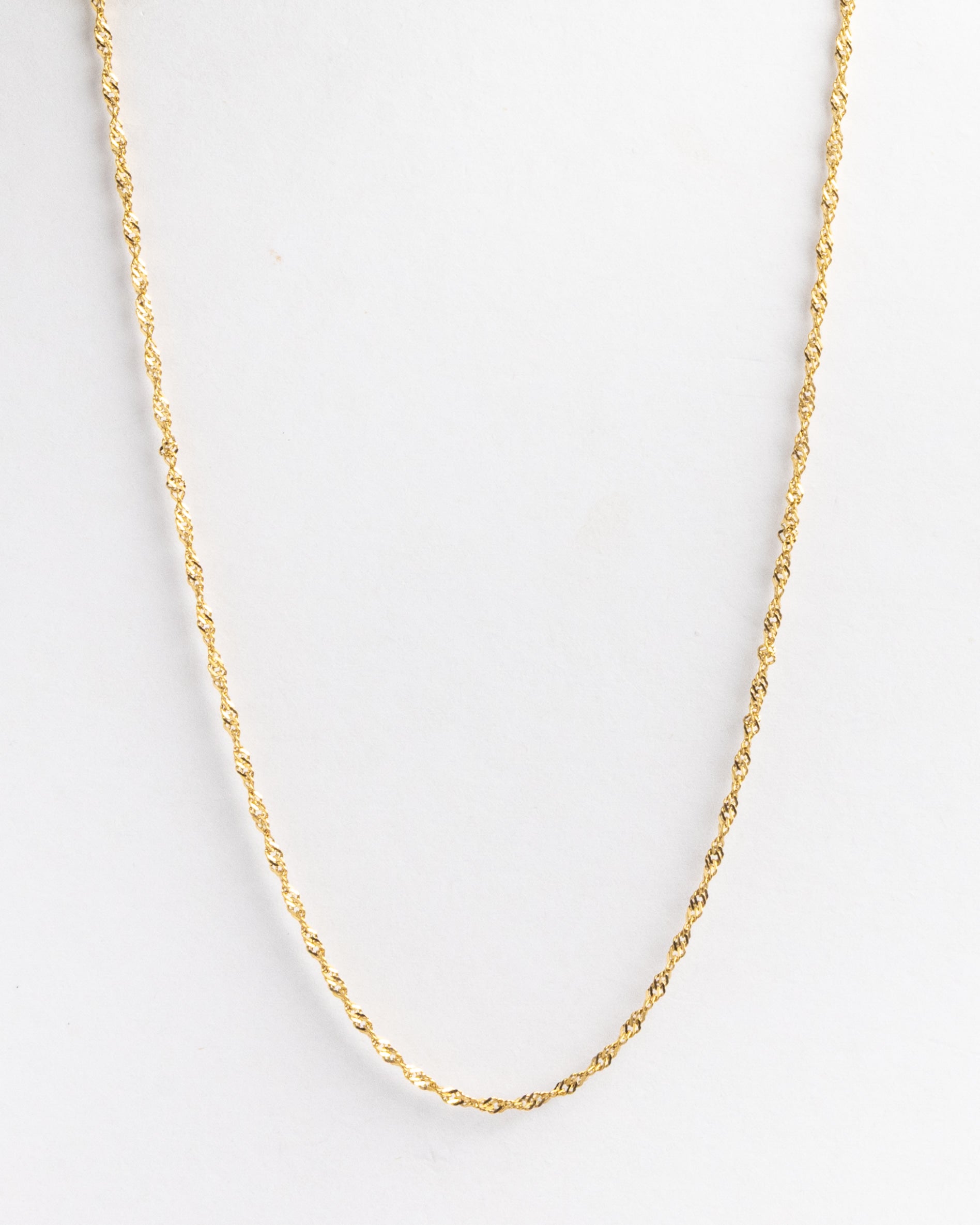 Gold Rope Chain Necklace