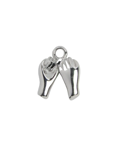 Silver Pinky Promise Charm